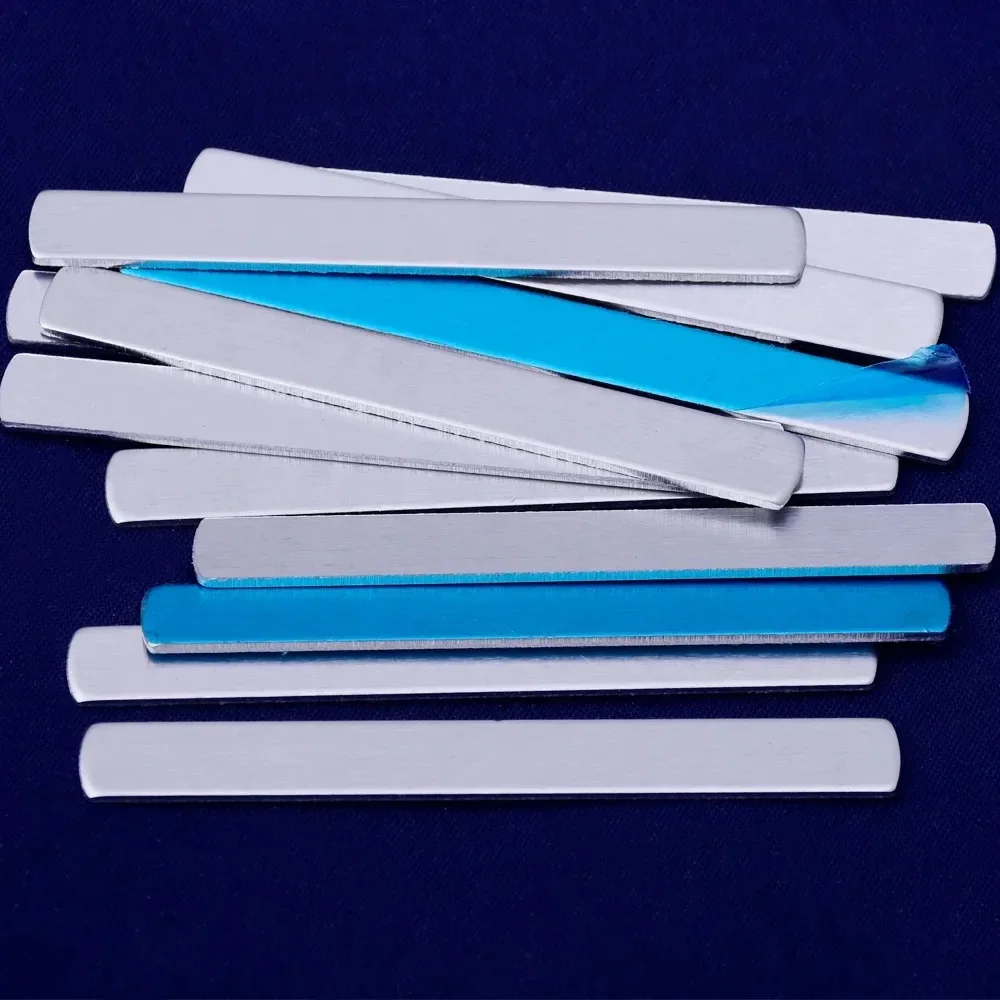 

About 1/4*2 1/4"(6.35*57.15mm),Aluminium Rectangle Jewelry Supplies, Hand STAMPING Cuff Ring Making,tibetara®18 Gauges,20pcs/lot