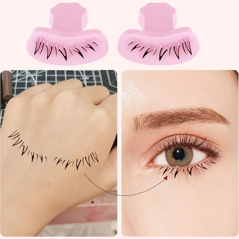 Lower Eyelash Stamps Tool Natural Lazy DIY Lower Lashes Eyelash Template Seal Easy Under Eyelash Stamper Beauty Lash Supplies