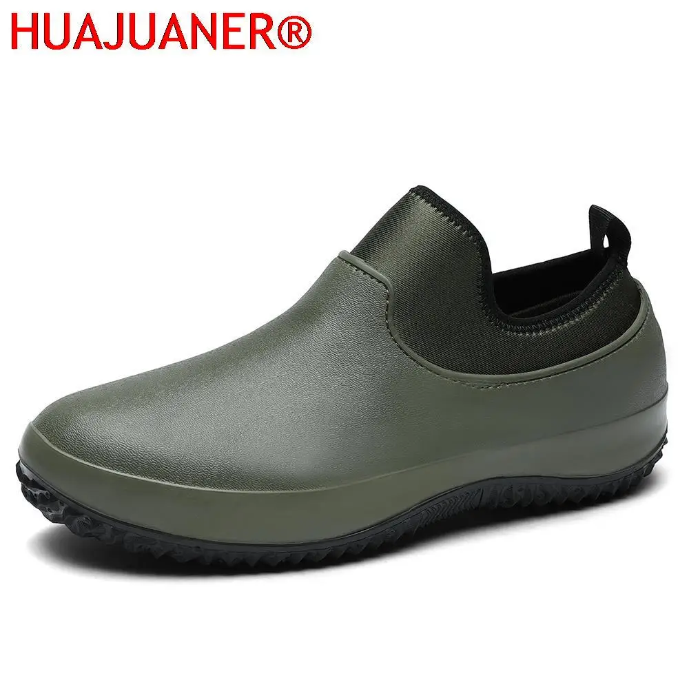 

Men Slip On Resistant Oil-proof Kitchen Shoes Chef Multifunctional Restaurant Garden Waterproof Safety Work Medical Shoes