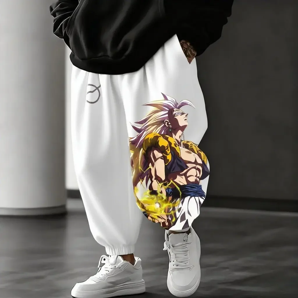 

Dragon Ball Goku мужские спортивные штаны с принтом аниме, свободные повседневные брюки, модные спортивные штаны в стиле хип-хоп, осенне-зимняя мода, новинка