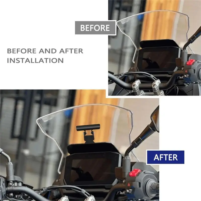 A22E-Motorcycle Navigation Windshield Phone Holder Mount Bracket For GSXS1000GX 2024 Accessories