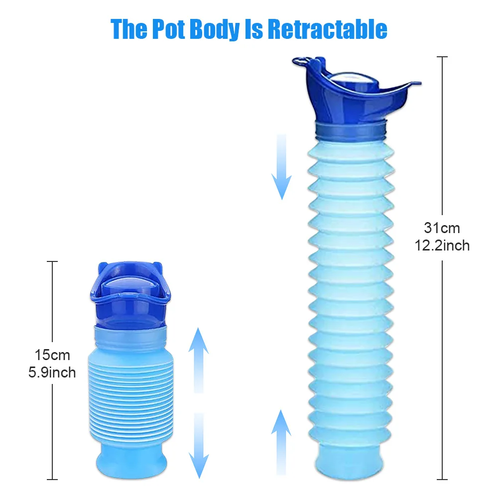 Mini Portable Adult Urinal Outdoor Camping High Quality 750ml Travel Urine Car Urination Pee Soft Toilet Urine Help Men Toilet