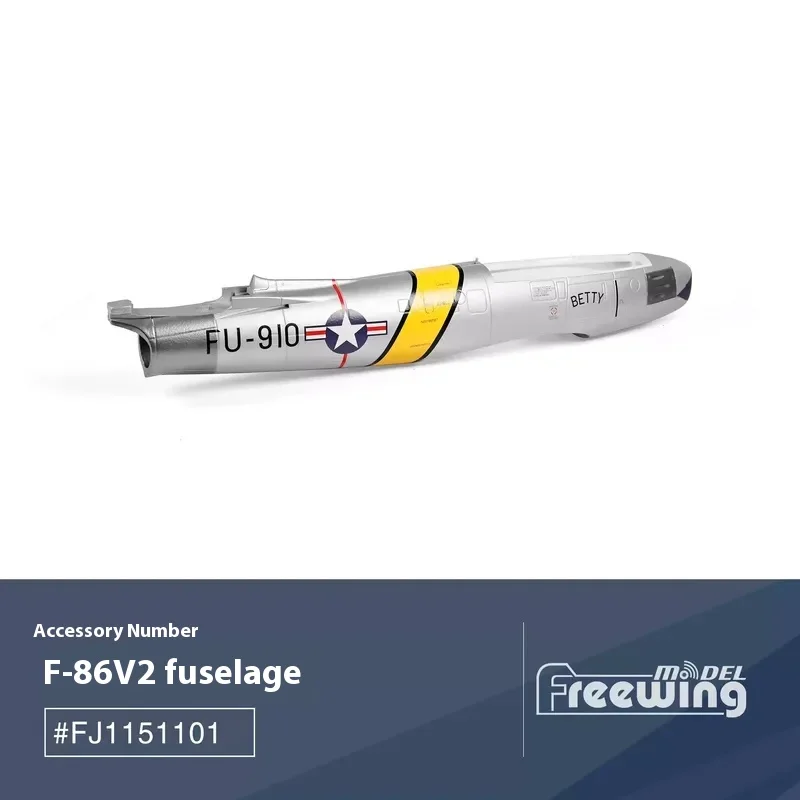 Freewing 64 มม.F-86 V2 อุปกรณ์เสริม Body หลักปีกแบนหางแนวตั้ง Landing Gear ห้องนักบินสกรูพวงมาลัย
