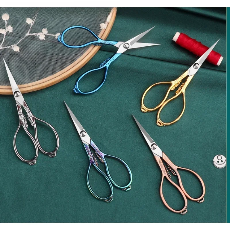 Retro Tailor's Scissors Cross Stitch Antique Vintage Scissors Thread Embroidery Scissor Sewings For Handicraft Household Sewing