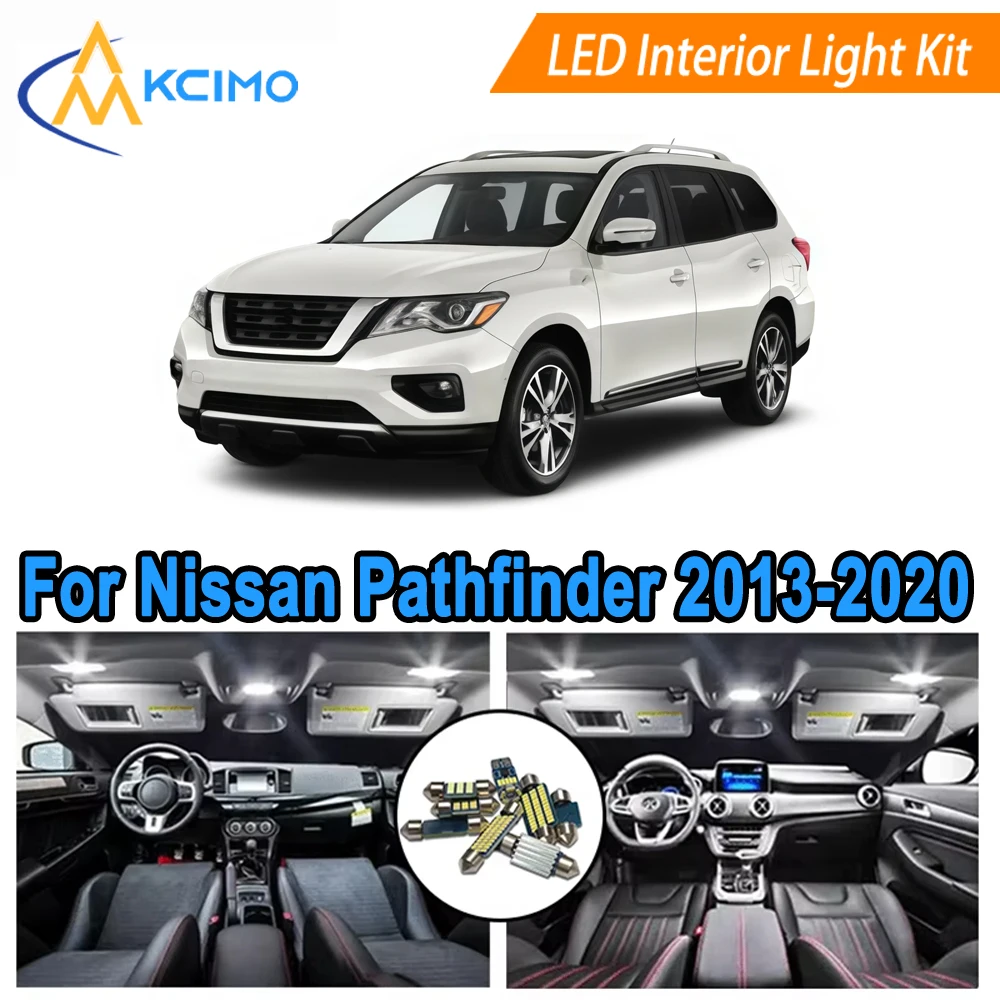 

Interior Light Kit For Nissan Pathfinder R52 (2013-2020) Dome Light, Map Light, Cargo Light Bulbs Replacement Easy Install
