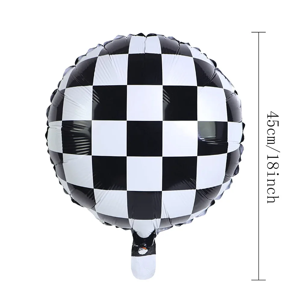 Race Car Birthday Party Decoration Traffic Light Traffic Cone Checkered Flag Wheels Balloon for Kids Car Birthday Party Supplies image 4