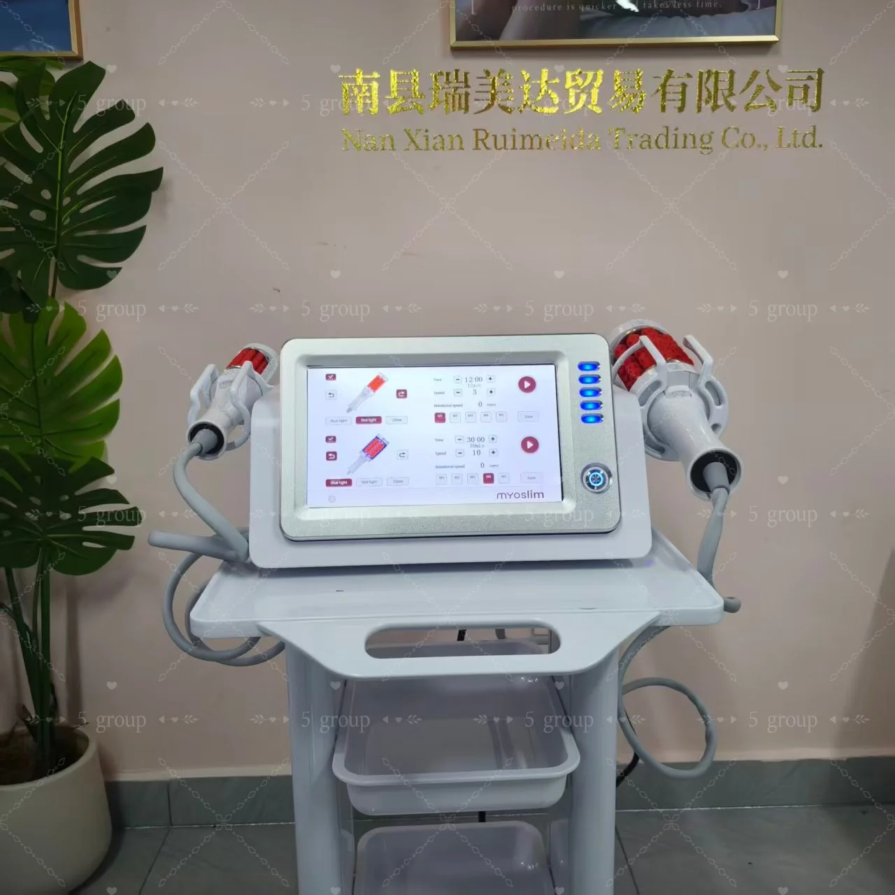 تشكيل الجسم استرخاء العضلات 2 في 1 EMS myoslim 5D تدليك الأسطوانة الكهرومغناطيسية العضلات ممارسة التدريب الجسم التخسيس النحت #2