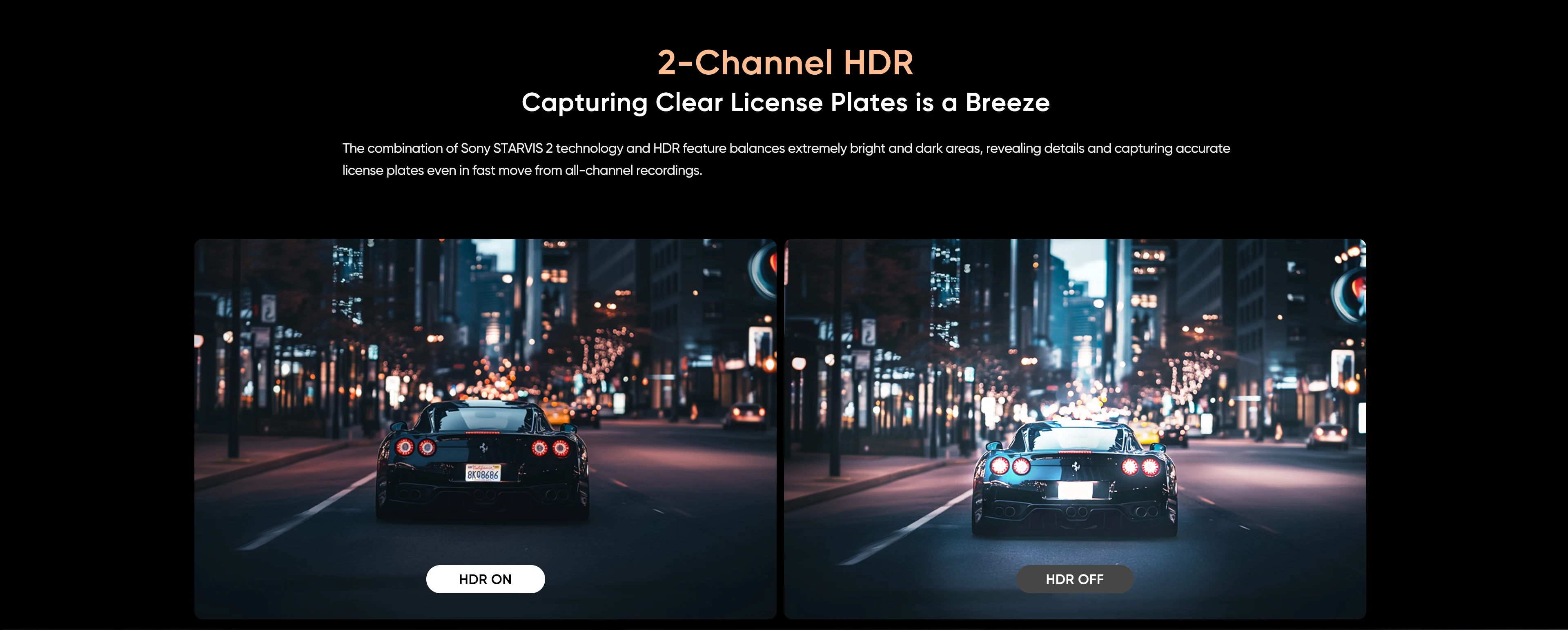 VIOFO A329S 2CH 4K 60FPS+2K HDR GPS Wi-Fi 6 Dash Cam with Sony STARVIS 2 Sensor, Support SSD Storage, Low Power Impact Detection