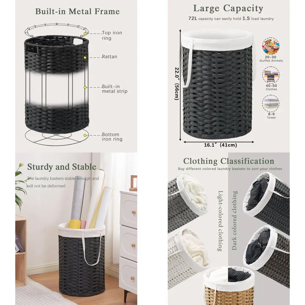Large Round Rattan …