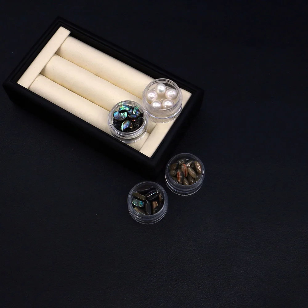 

5 шт., круглая прозрачная пластиковая упаковка для ювелирных изделий, портативная маленькая коробка для хранения бусин и демонстрации для дома и в дороге, 29x67 мм