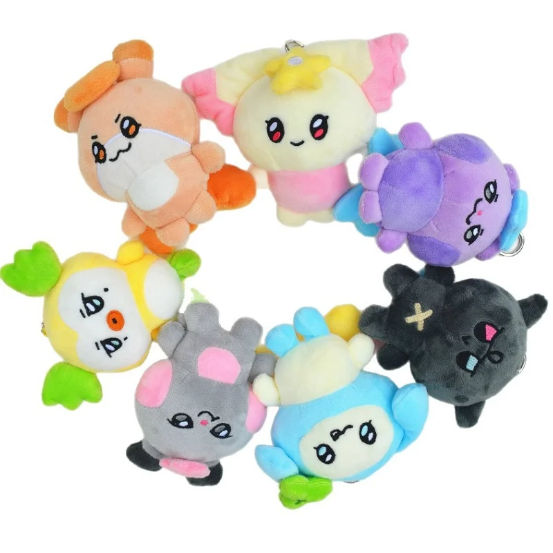 Ateez Aniteez Kawaii Cute Cartoon Animal Plush Toy Keychain Korean Plush Doll, Celebrity Support Fan Gift Kpop Doll Decoration