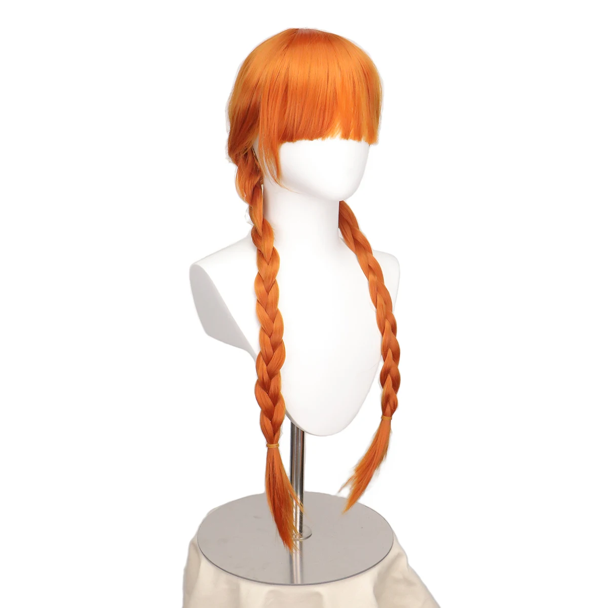 Wednesday Cosplay Wig For Girls Agnes Demille Wig Orange Braid for Princess Clothing Dress Up Accessory