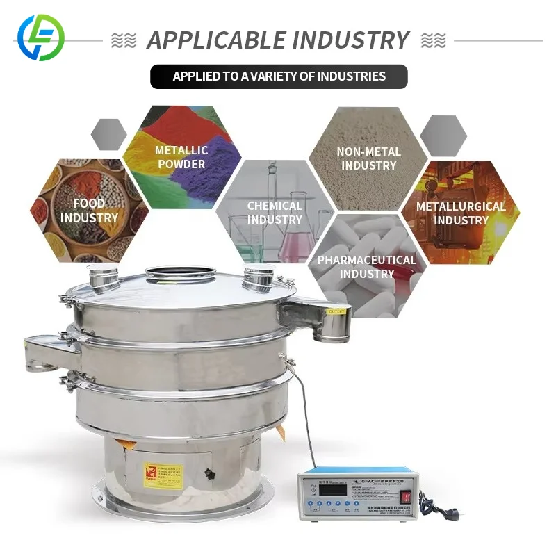Customized Silica Sand Sifting Rotary Vibrating Sieve Ultrasonic Vibrating Screening Machine