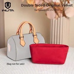 WUTA-bolsa organizadora de terciopelo Original para LV Speedy 20 25 30 35, bolso de mano, bolsa interior, almacenamiento de viaje portátil, bolsas de maquillaje