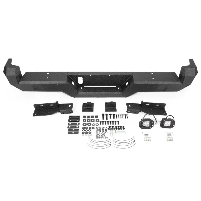 

Pro Series Rear Bumper w/ Lights For 2016-2023 21 22 Tacoma Powder Coated