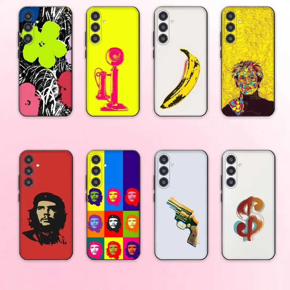 

A-Andy W-Warhol Art phone Case For Samsung Galaxy A73,A72,A71,A70,A53,A52,A51,Others Soft Black Shell