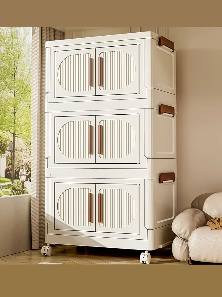 MJY storage household installation-free children's finishing clothes toys folding snack cabinet