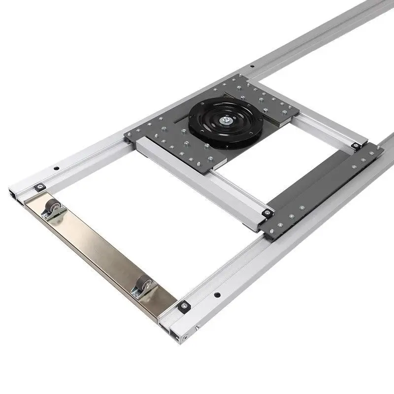Telescopic Rotation Offset Kitchen Dining Table Pull Hidden Guide Slide