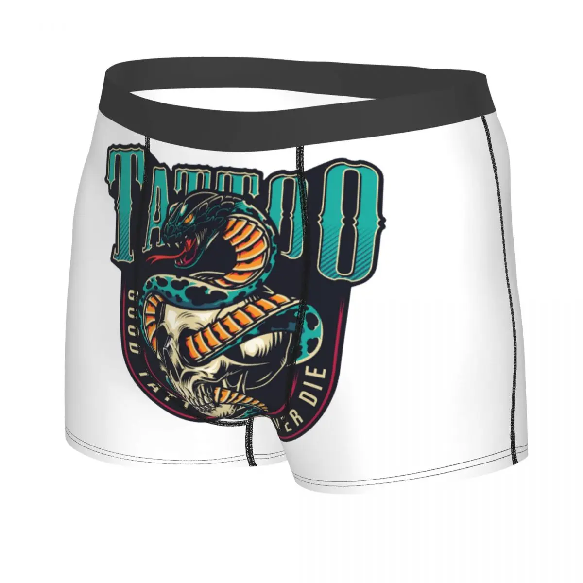 Custom TV Cobra Kai Boxer Shorts Men 3D Print Male Soft Serpentine Good Tattoos Never Dies Underwear Panties Briefs