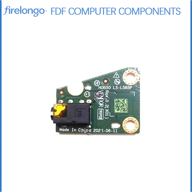New for Dell Latitude 7520 Audio Board Headphone Jack Board LS-L585P 0K3J7M Replacement Part