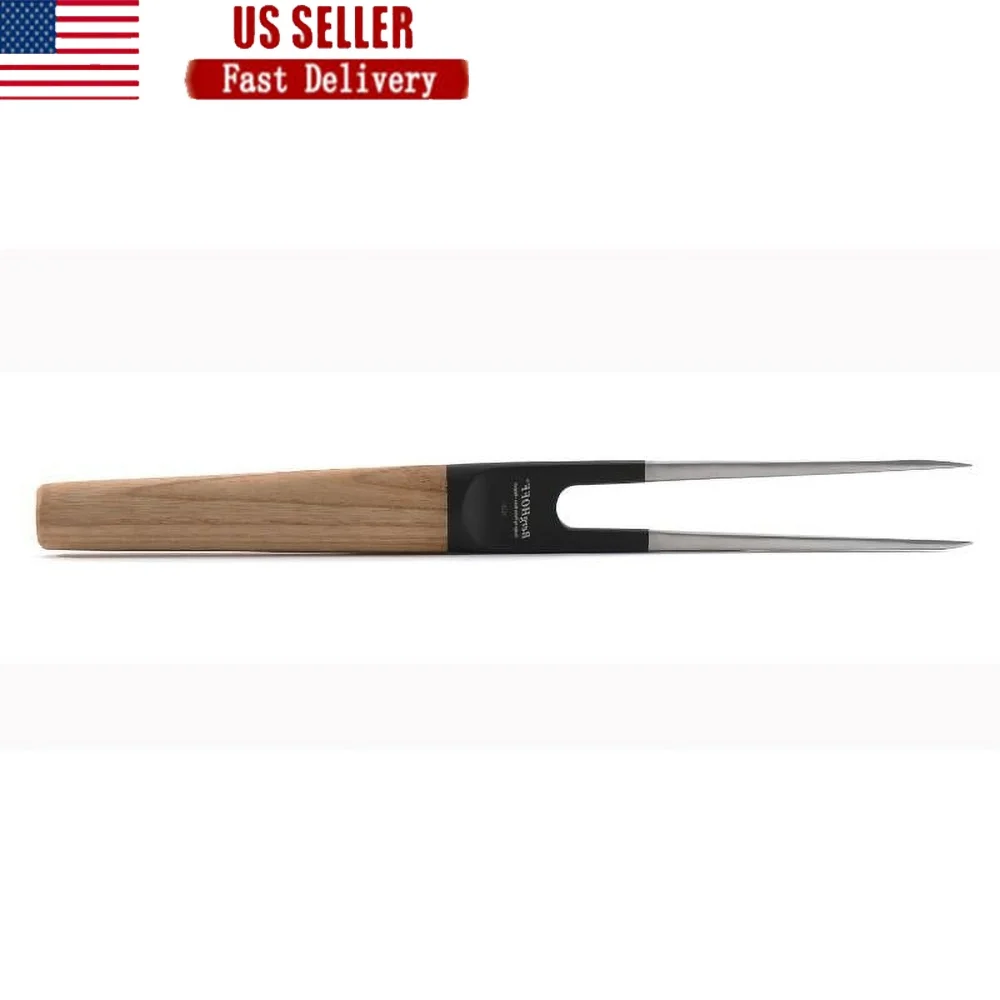 

Прочная вилка для резьбы по 6,75 дюйма, антипригарная ручка из ясеня, эргономичный дизайн, инструмент для резьбы по мясу с тяжелыми подставками, разноцветный