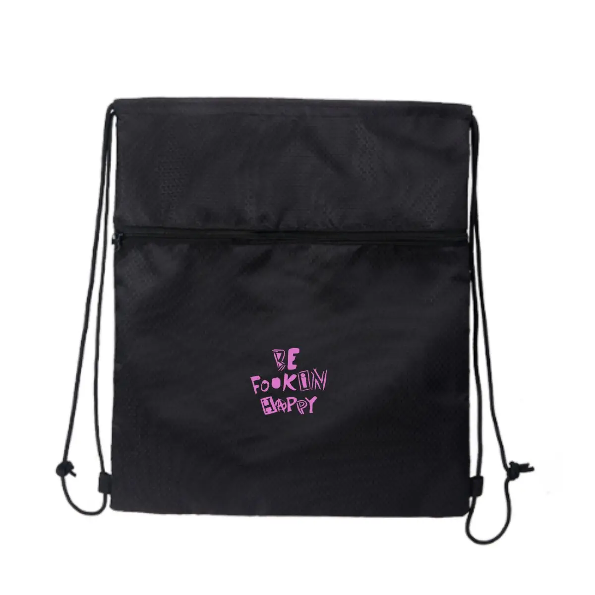 

Be Fookin Happy Веселая мантра, повышение положительности, спортивный рюкзак на шнурке для ежедневного настроения, спортивный рюкзак для фитнеса и путешествий на открытом воздухе