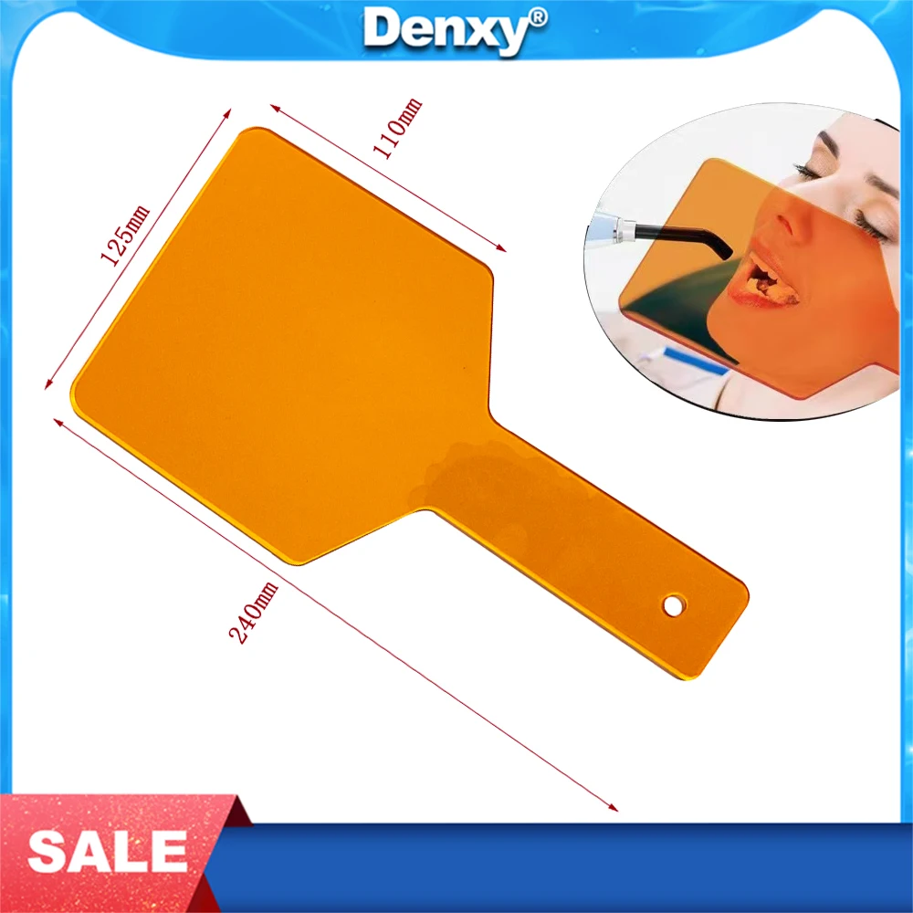 

DENXY 1 pcs Dental Shield Plate Hand-held Eye-protective Board Curing Light Teeth Dental Plate Board Filter Paddle Dntist Tools