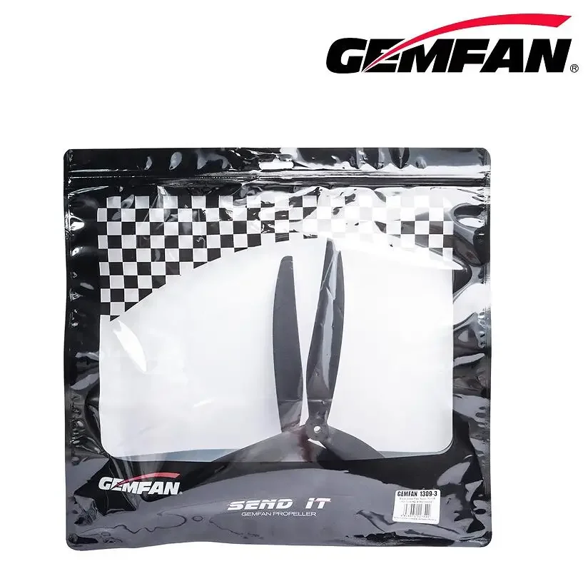 2 paar Gemfan 1309 13" (330 mm) 3-bladige glasvezel nylon rekwisieten - vaste steek voor RC FPV-drones