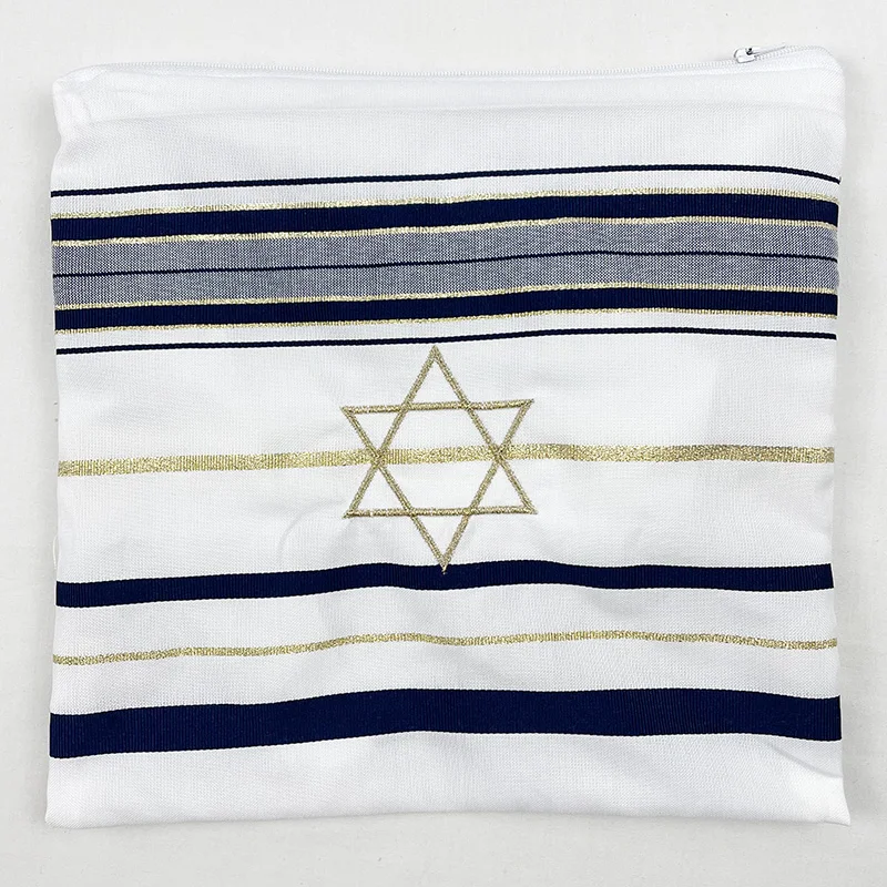 アクリルタリット/タリス用ユダヤ人バッグ (10.6 x 10 インチ) ダビデの星テフィリンバッグ (バッグのみ)