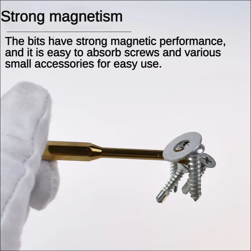 Non-slip wear-resistant screwdriver Bits Set Strong Magnetic High Hardness Super Long Cross-head Batch Heads Electric Drill Bits