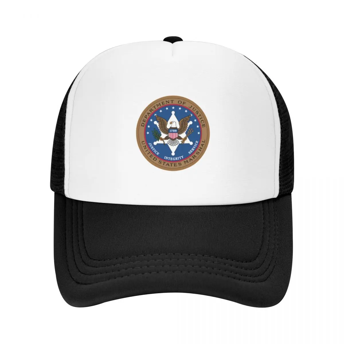 

Department of Justice US Marshal Baseball Cap Vintage fashionable dad hat Beach Outing Sun Hats For Women Men's