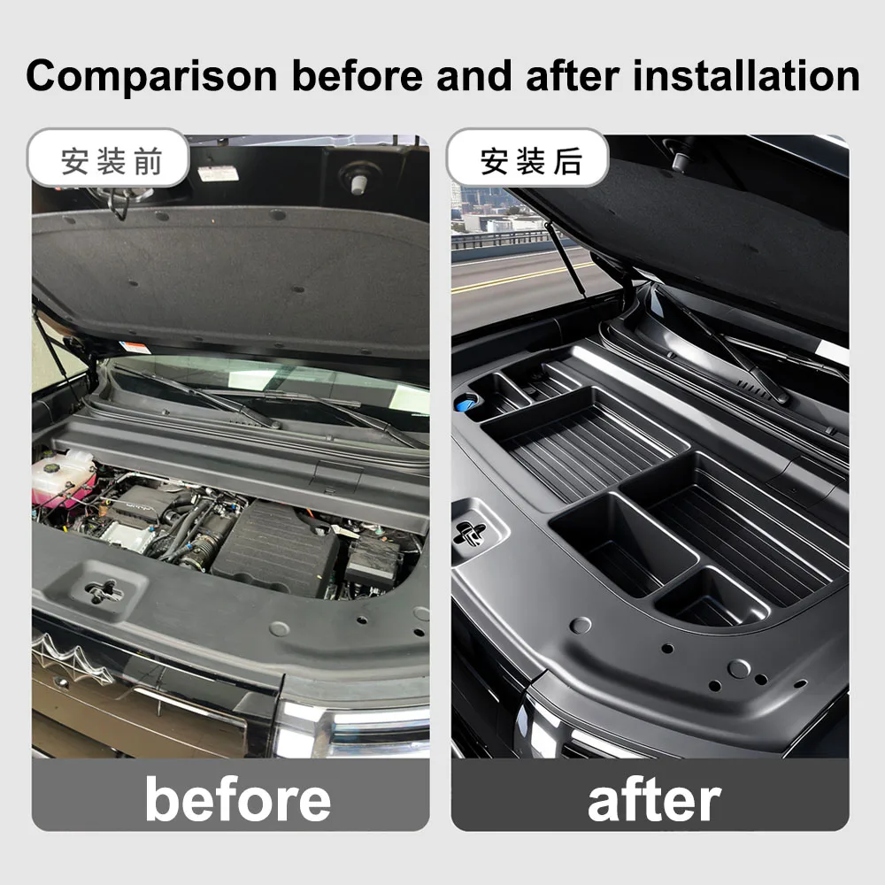 Front Engine Compartment Storage Box Fit For BYD Leopard 7 Titanium 7 2025 2026 Bottom Storage Box Of Trunk Automotive Supplies