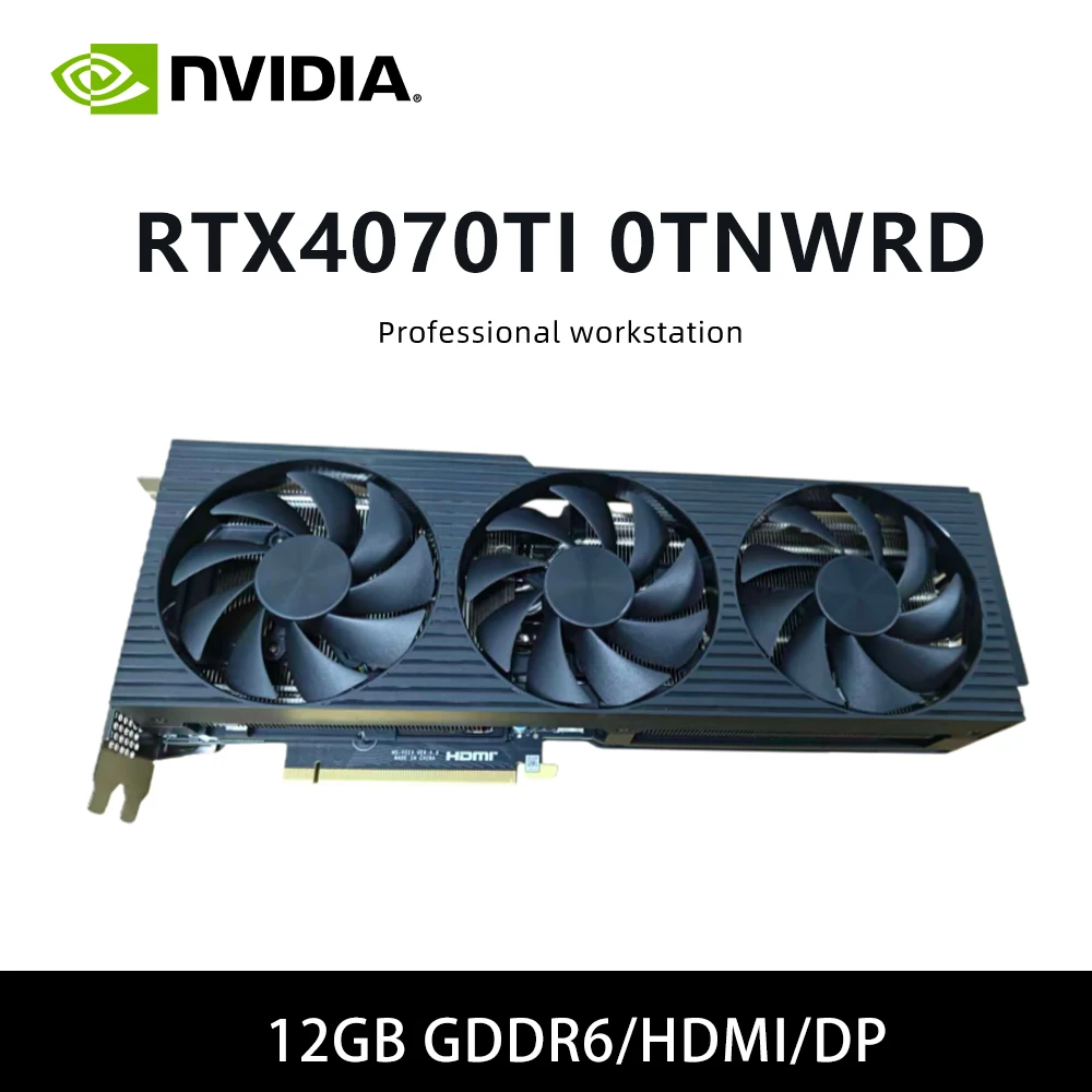 

Игровой графический процессор nvidia RTX 4070TI 0TNWRD с поддержкой графического процессора и RTX 4070 12G PCIe 4.0 HDMI DP для настольного ПК Компьютер