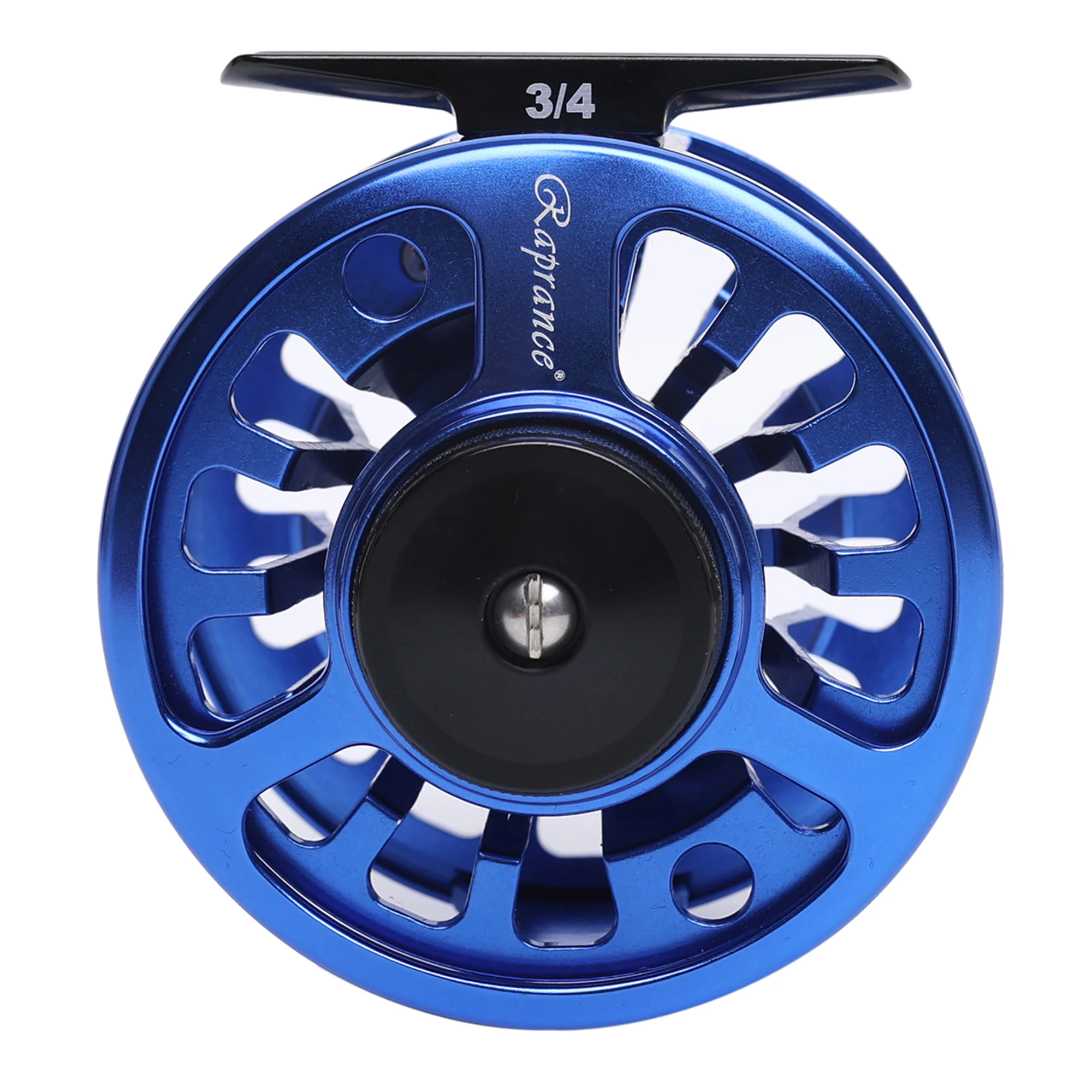 Carrete de pesca con mosca Raprance, carrete de mosca de aleación de aluminio mecanizado CNC, carrete de mosca de cenador grande, 3/4, 5/6, 7/8 wt azul