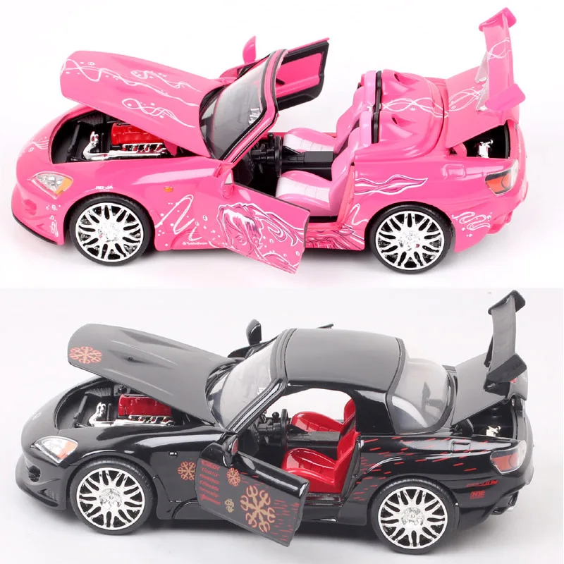 Car Only Jada 1:24 Scale 2001 Suki Honda S2000 Convertible Racing Car Model Diecasts & Toy Vehicles Furious Pink Thumbnails