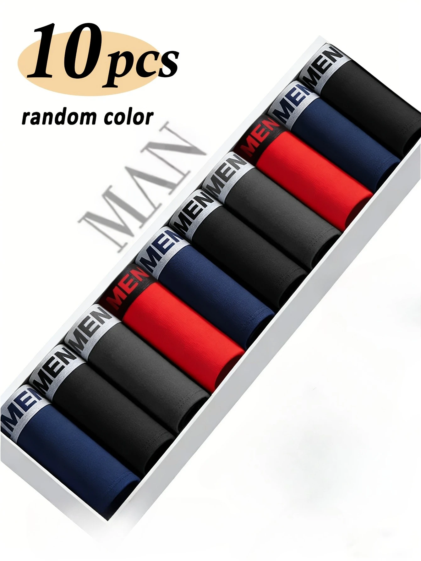 

10 шт. мужских повседневных трусов-боксеров для подростков и взрослых, модные и удобные мужские трусы, молодежные шорты больших размеров