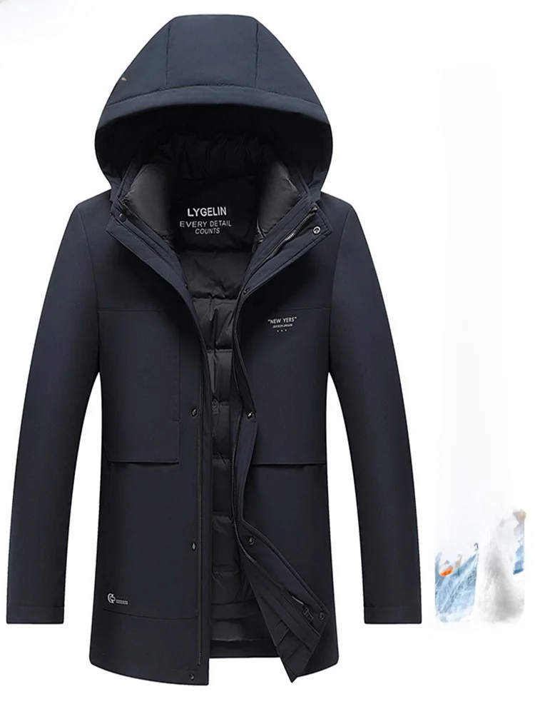 

Thiened Outdoor Du down Jaet Winter New Sle White Du Feather Одежда для папы среднего возраста и ли Верхняя одежда на пуху