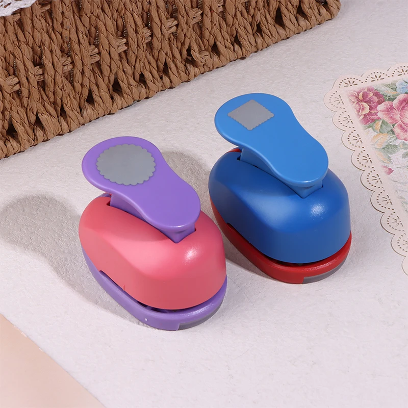Stamp Border Stamp Shape Craft Punch Embossing Machine Round / Square Hole Punch Toothed Puncher Embosser DIY Tool