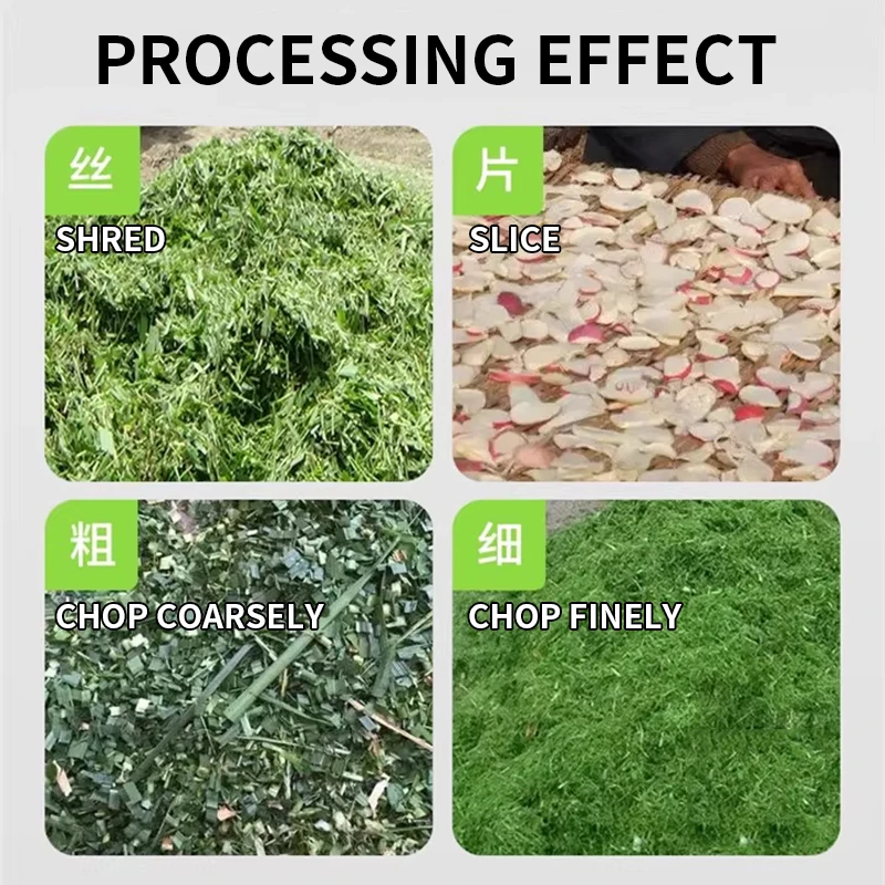 220V Electric Weeder Grass-Cutting Machine Grass Grinder Household Small Chaffcutter Cattle and Sheep Breeding Shredder Feed Mac