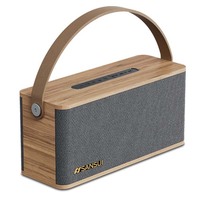 Sansui Wood Retro Portable Speaker Shop America Warehouse Online Home Audio System Surround Sound FM Radio AUX Bluetooth Speaker