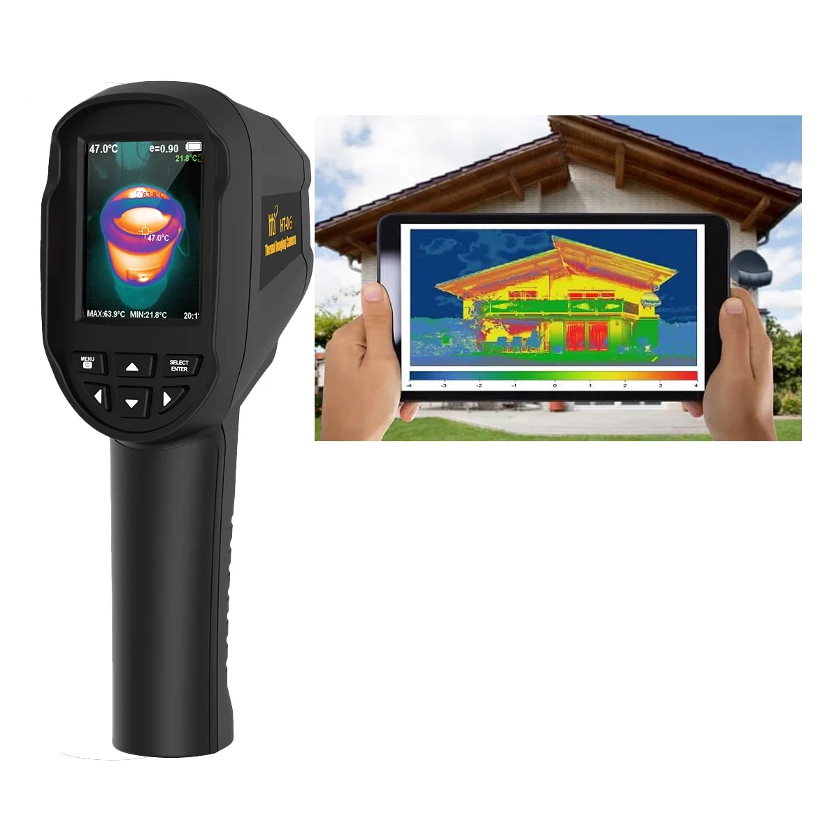 Water Leaks Firefighting Home Security Infrar Thermal Imager Device Hti 18 Portable Thermal Camera With Temperature Measurement