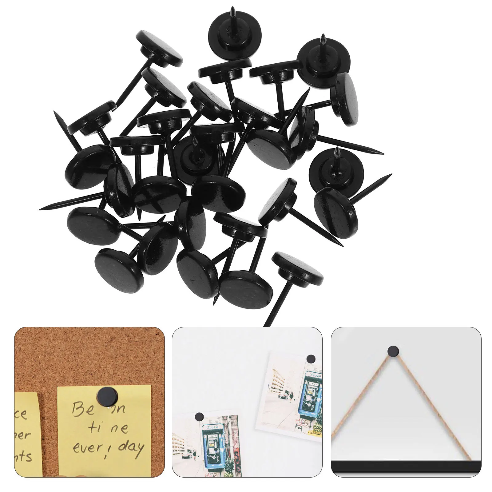 

30Pcs Small Thumb Tacks Decorative Push Pins for Office Cork Board Wall Hanging Hooks Bulletin Board Pins Wall Pushpins
