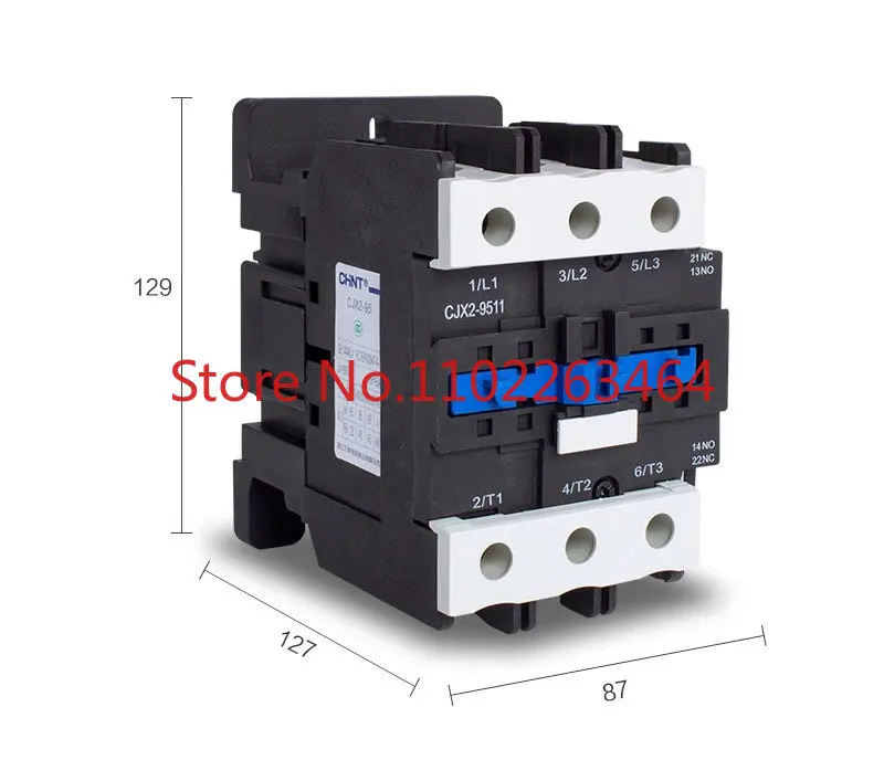 

AC contactor 95A CJX2-9511 380V 220V 110V 36V 24V one open and one close