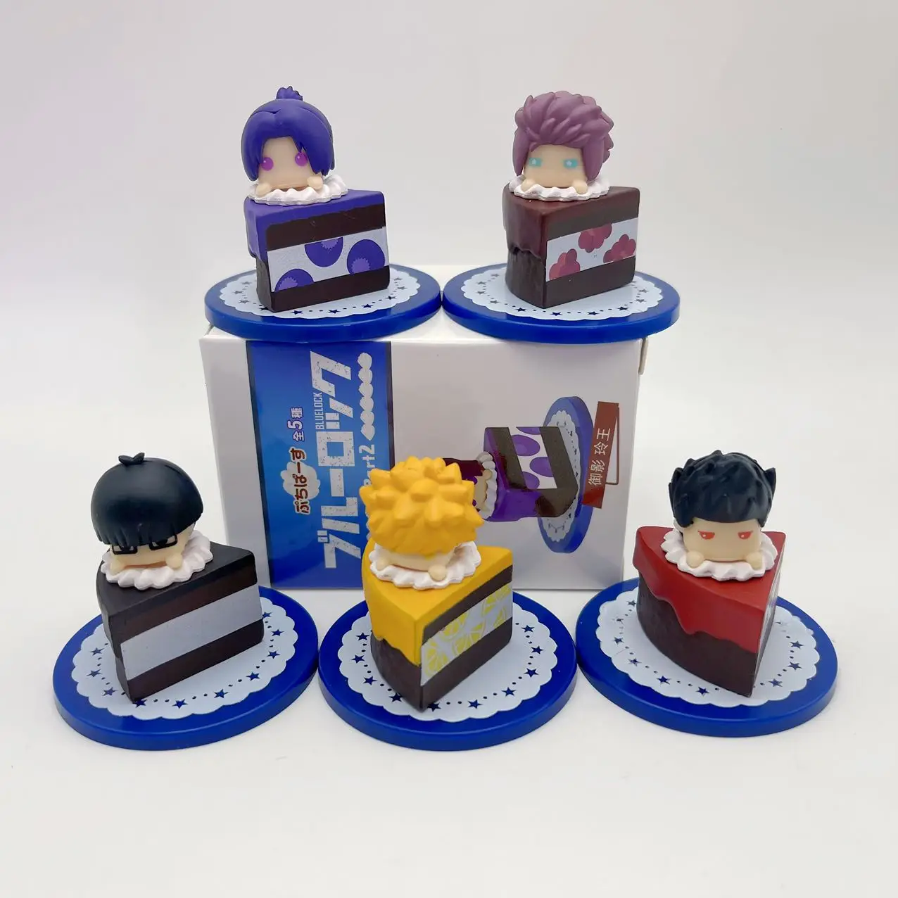 Синяя тюремная глухая коробка для торта Чигири Хёма, аниме, экшн-фигурка, витое яйцо, орнамент, милая кукла, модель ручной работы, украшение, игрушки, подарок