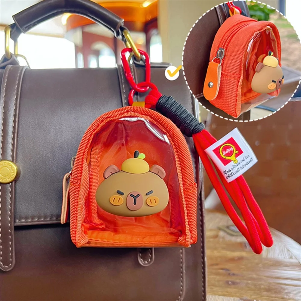 Cute Animal Coin Wallet Compact Coin Purse Mini Storage Bag Safe Closure Transparent Coin Purse For Daily Use Handbag Gifts