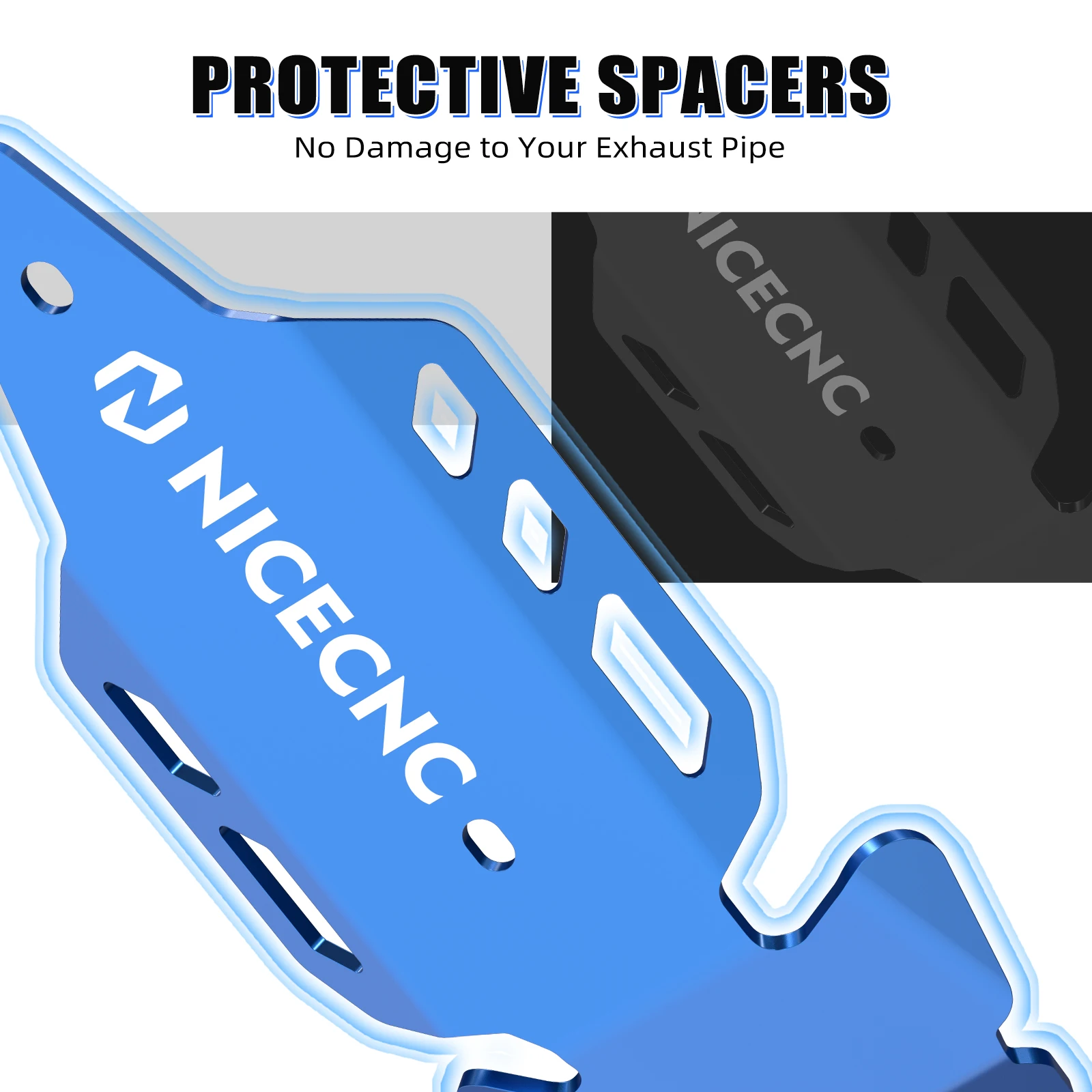 NiceCNC ATV per Yamaha YFZ450R 450R YFZ 2009-2023 YFZ450X Silenziatore Di Scarico Tubo Centrale Scudo Termico Protezione Della Copertura Accessori