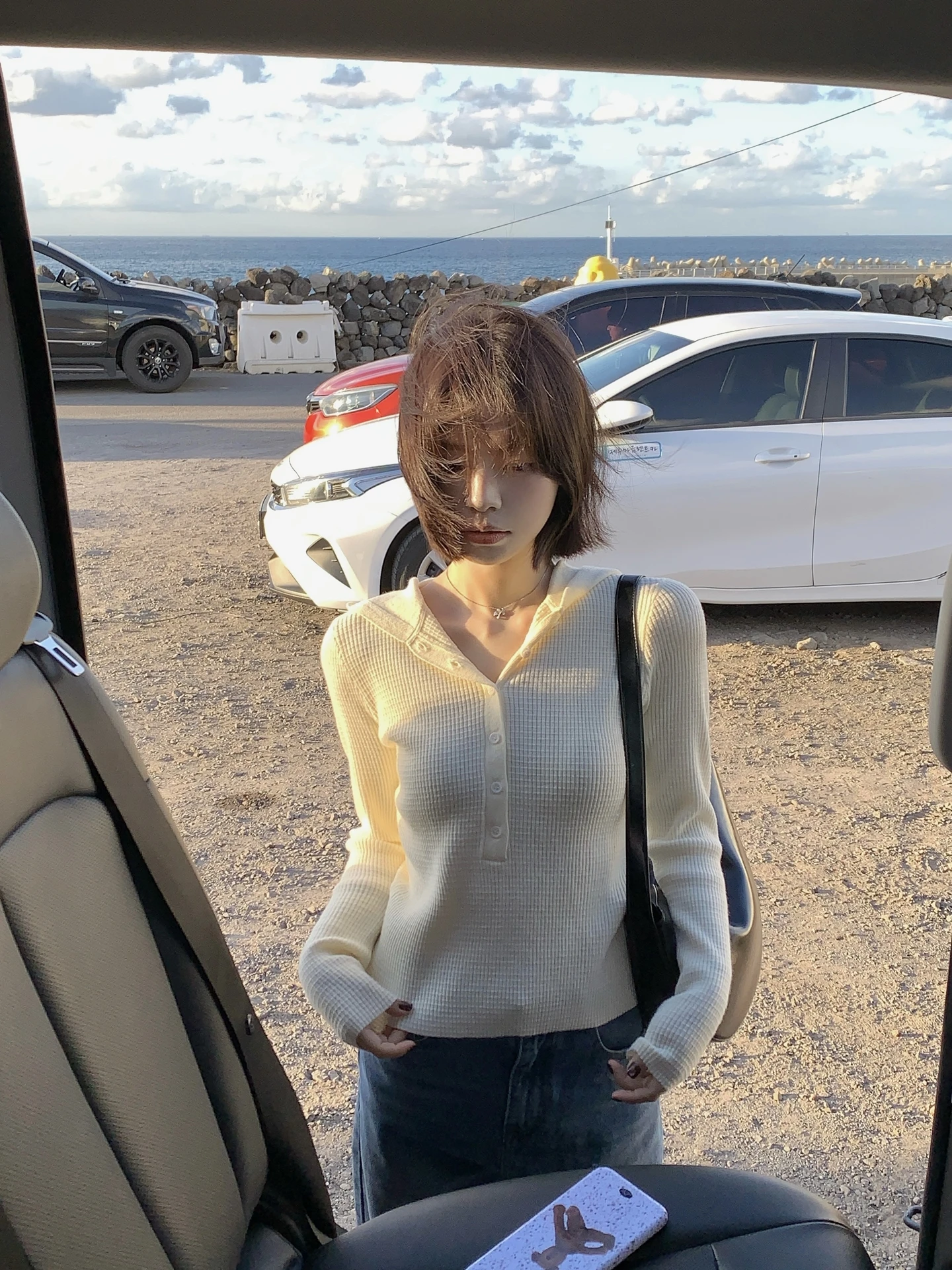 

OOOINKK Loose Vibe Korean Sle Casual Hooded Slim Fit Inner Wear Base Layer Top Women's Knitted Long Sve Modal Blend Sweater