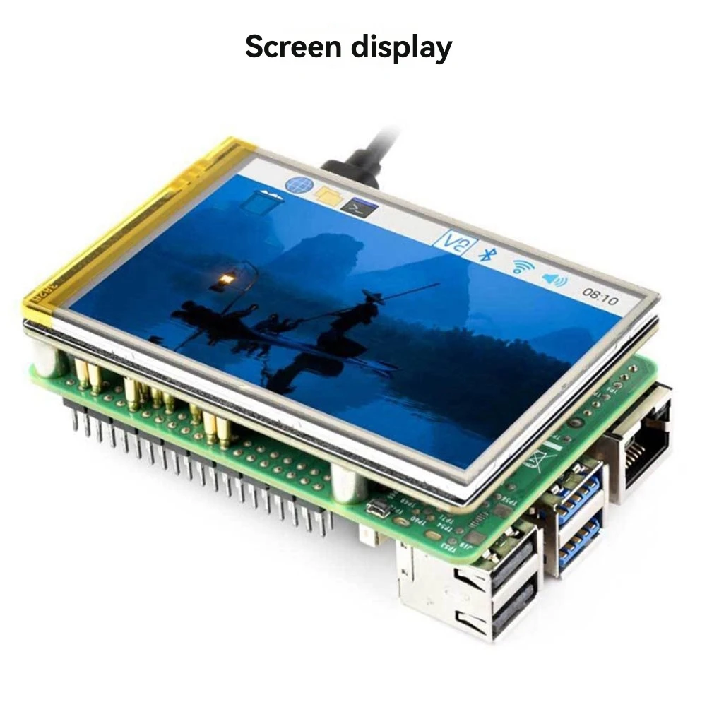 M85K  3.5inch RPi LCD (G) with RP2350-Plus 320x480 Resistive Touchscreen for Pico2 RP23502040 Dev Board