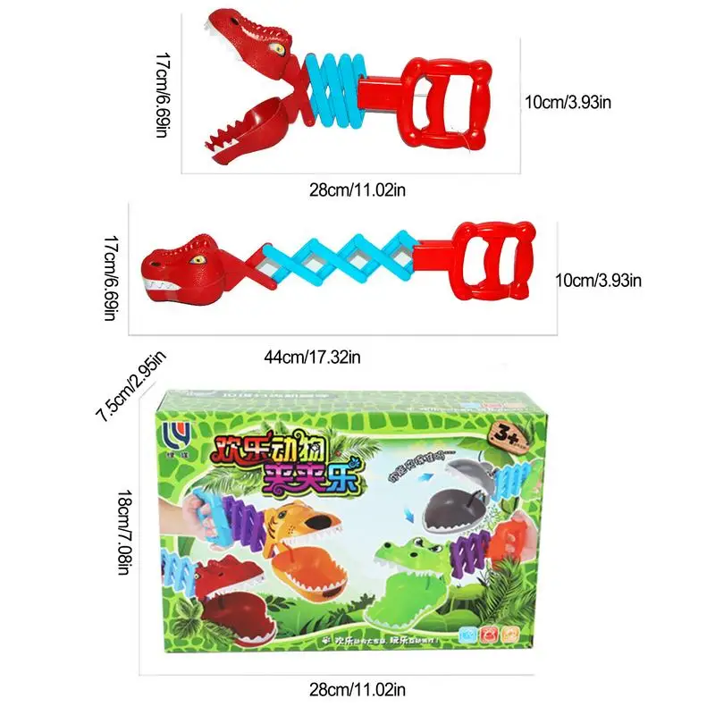 Claw Arm Grabber Toy Grabber Reacher Tool Children Intelligence Toy Dino Crocodile Tiger Hand Claw Grabber Kids Pick Up Toys