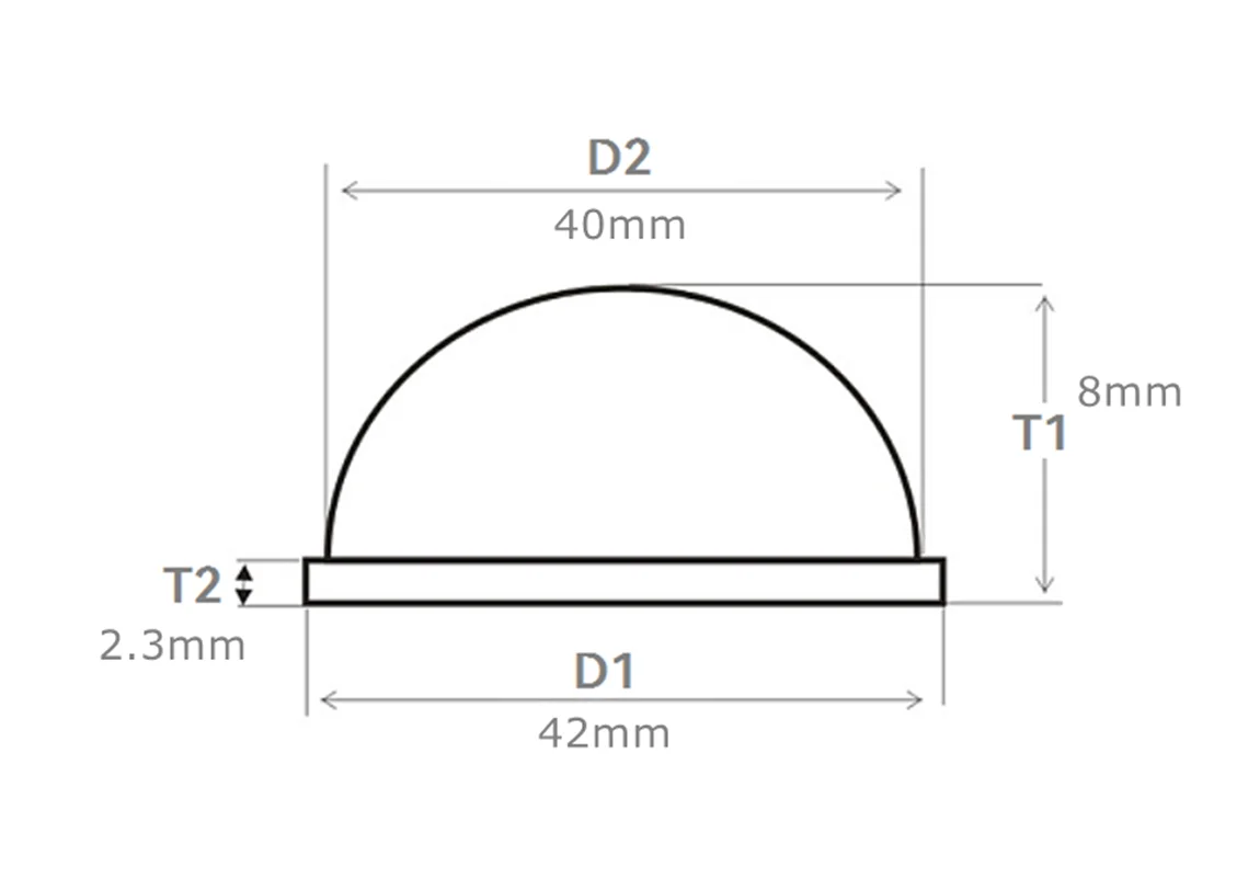 42mm PMMA Prism Round Plano Convex Lens DIY Magnifying Magnifier Glass VR Glasses Telescope Binocular LED Light Parts Kids Gift